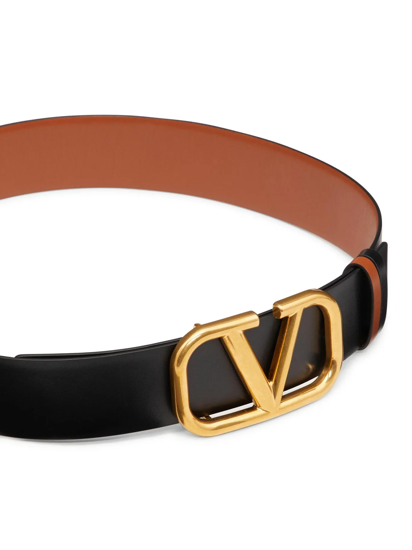 REVERSIBLE VLOGO SIGNATURE BELT IN POLISHED CALFSKIN 40 MM