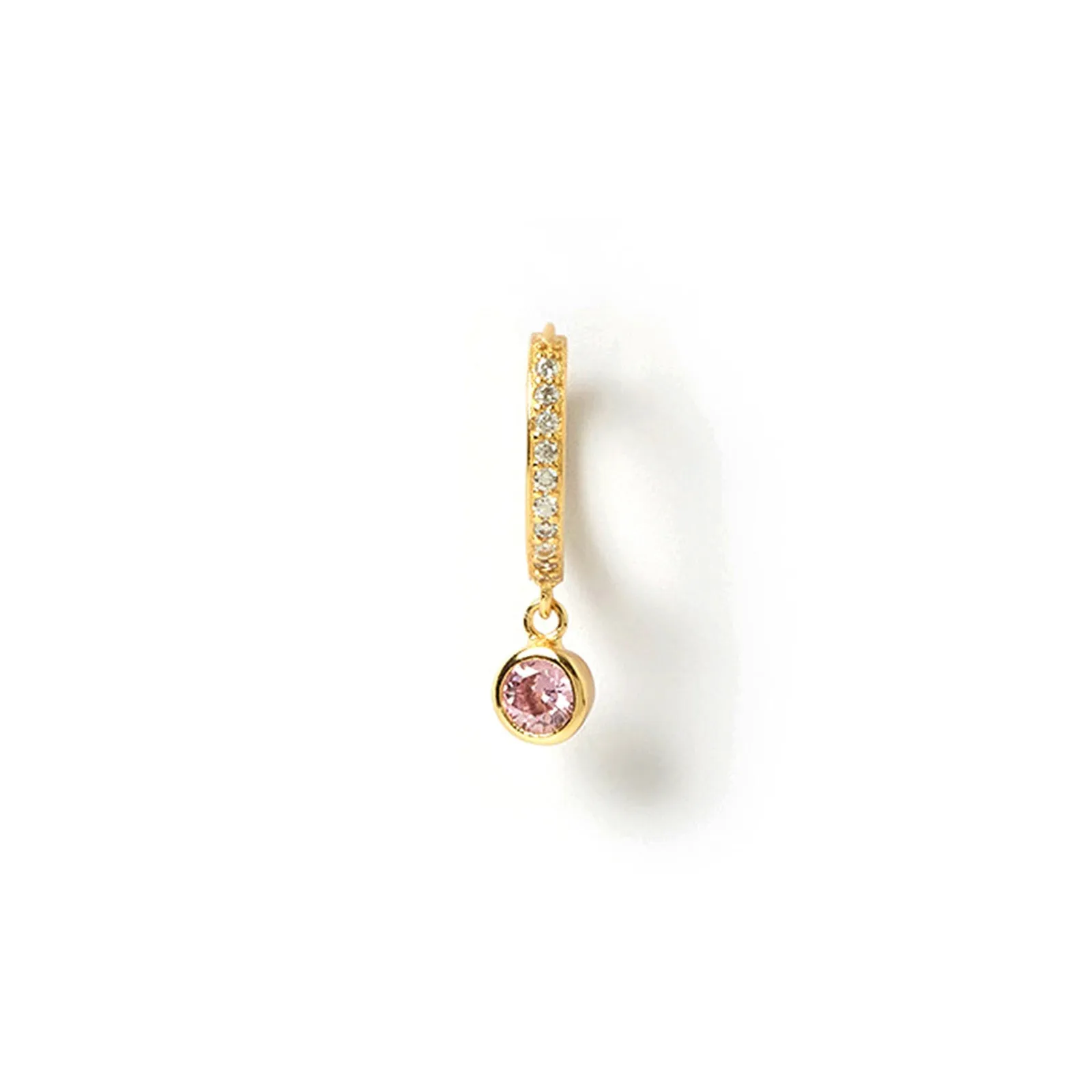 Rhodes Single Stacker Earring - Rose