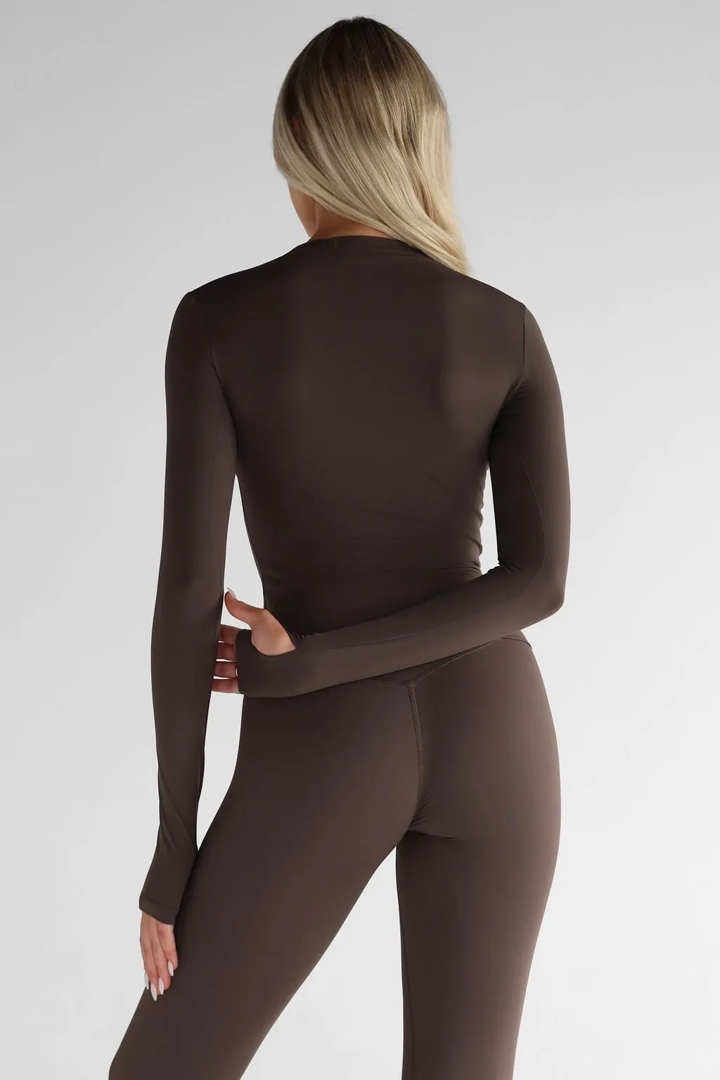 SCULPT Full Length Long Sleeve - Dark Chocolate