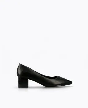 Sharon Block Heel Pumps - Black