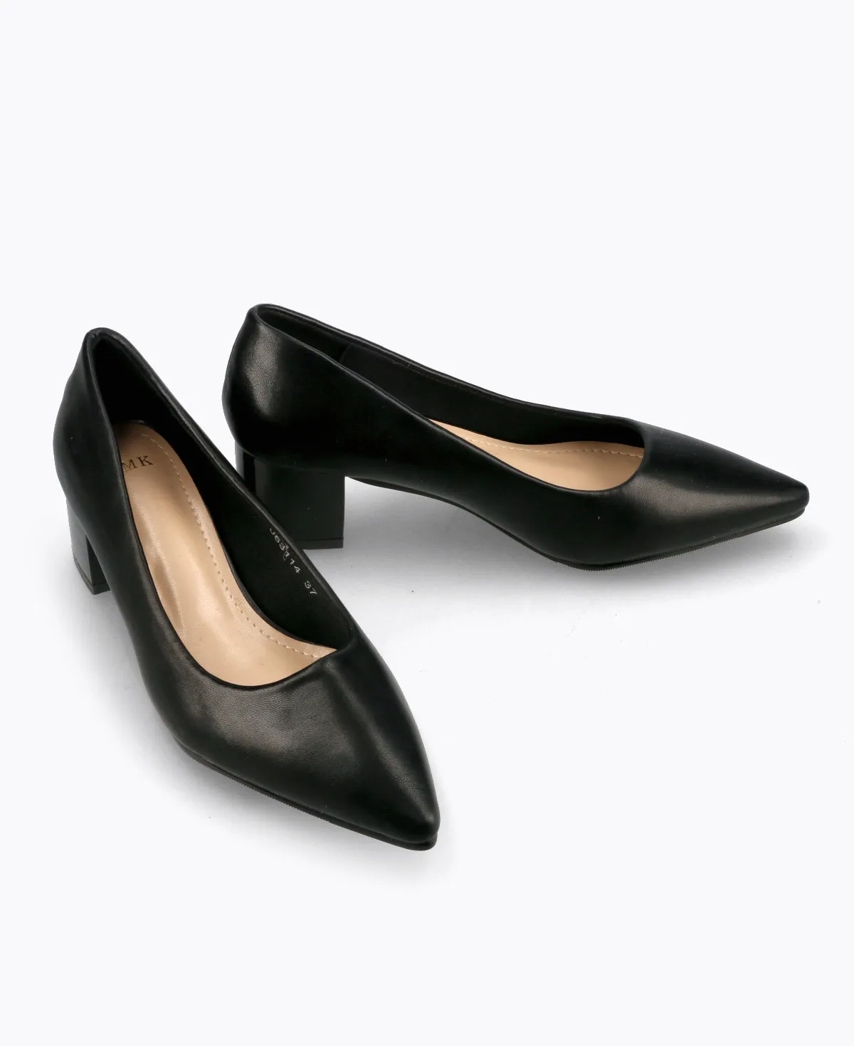 Sharon Block Heel Pumps - Black