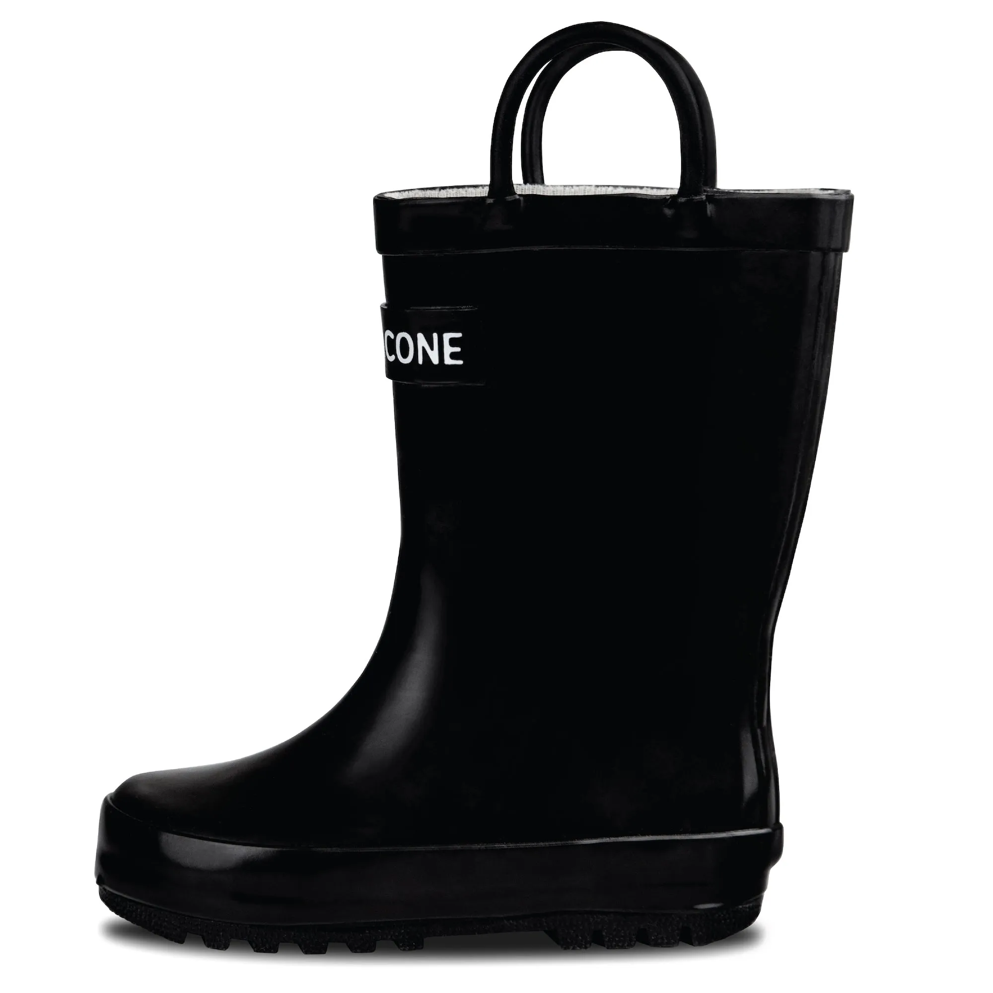 Shiny Black Rain Boot