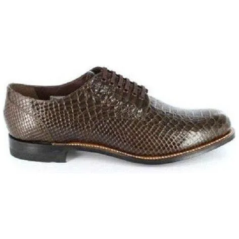 Stacy Adams Madison Anaconda Print Leather Mens Shoes Brown Biscuit  00055-200