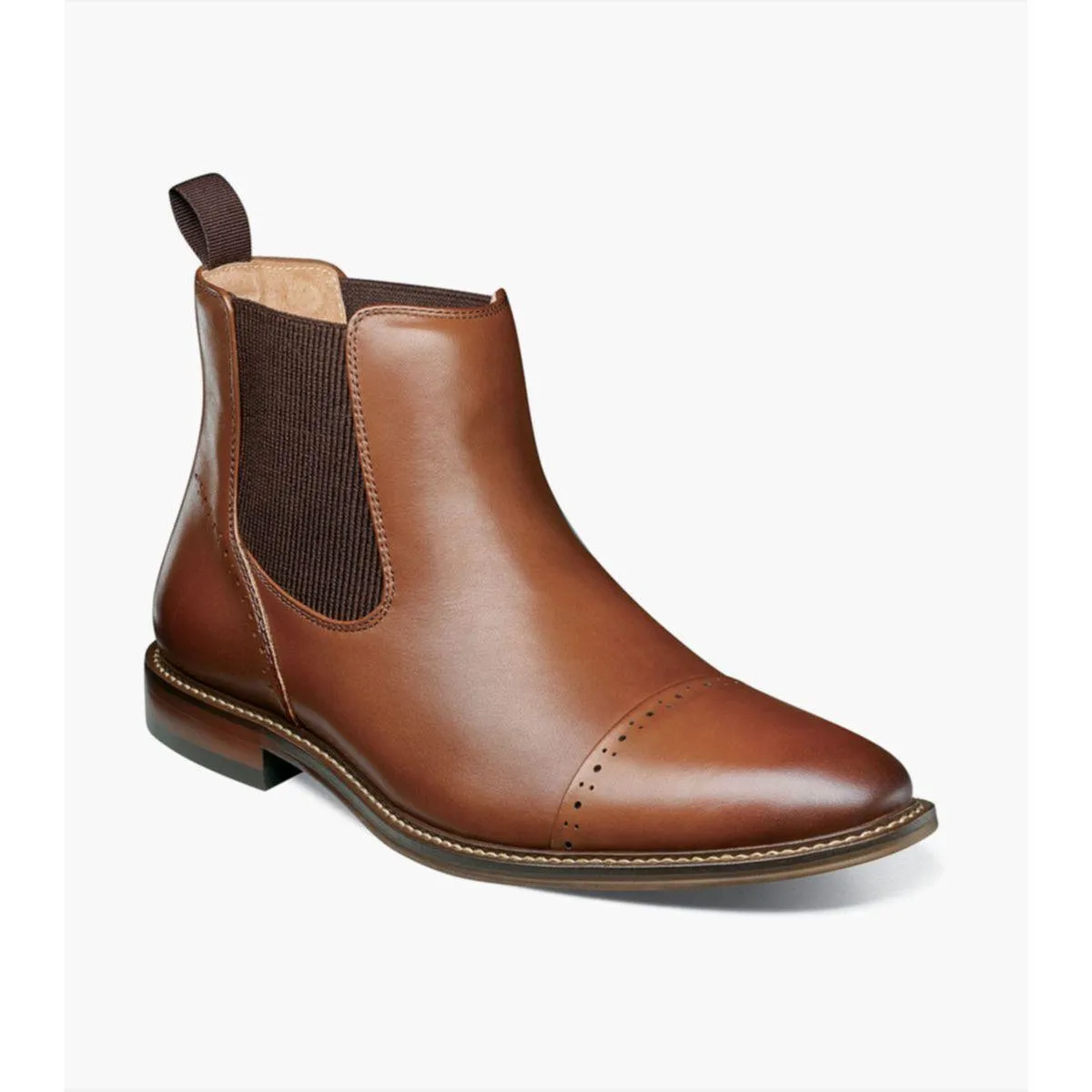 Stacy Adams Maury Cap Toe Chelsea Boot Chocolate 25492-202