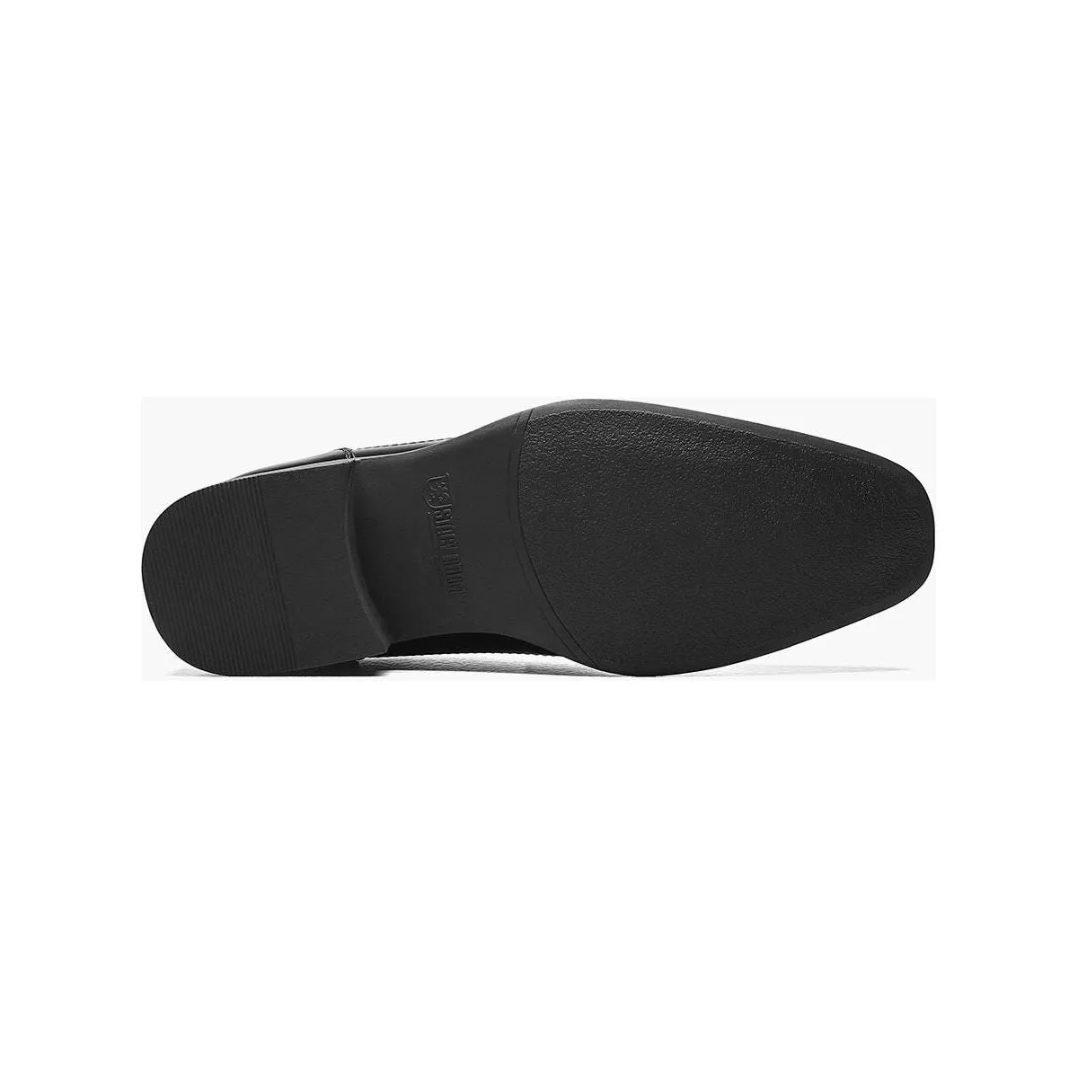 Stacy Adams Wakefield Bike Toe Bit Slip On Shoes Black 20141-001