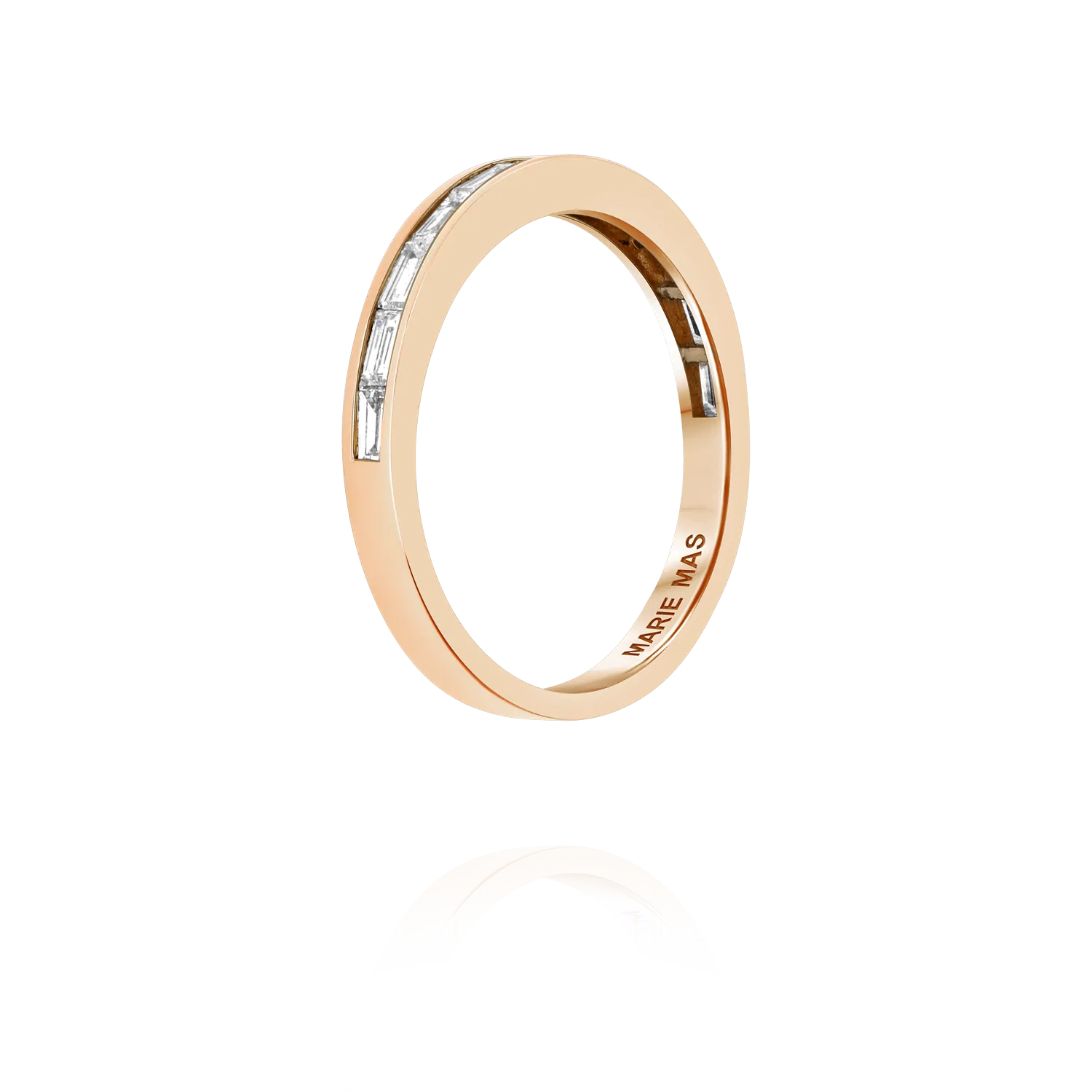 Starlight Flat I ring | Rose Gold