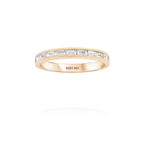 Starlight Flat I ring | Rose Gold