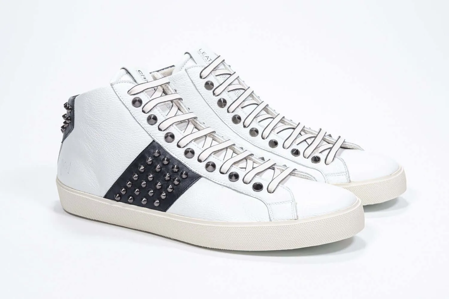 STUDBORN |  White & Navy - Mid top - Men