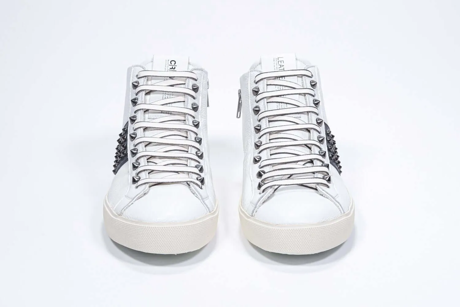 STUDBORN |  White & Navy - Mid top - Men