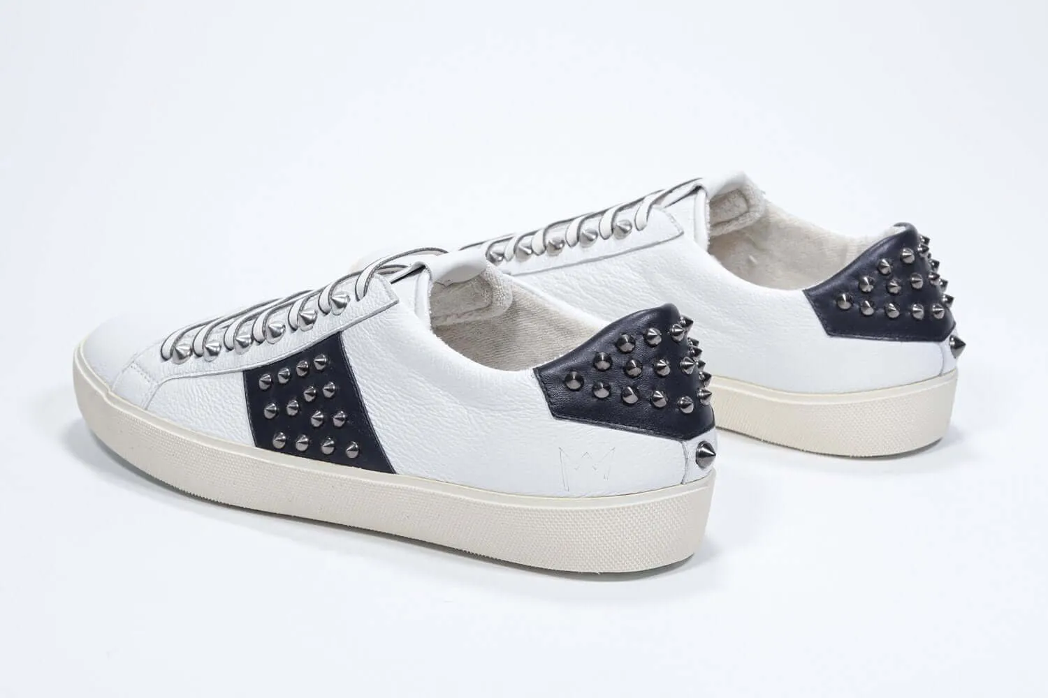 STUDLIGHT | White & Navy - Low Top - Men