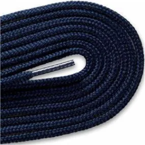 Thin Round Fashion Dress 1/8 Laces - Navy Blue (2 Pair Pack) Shoelaces