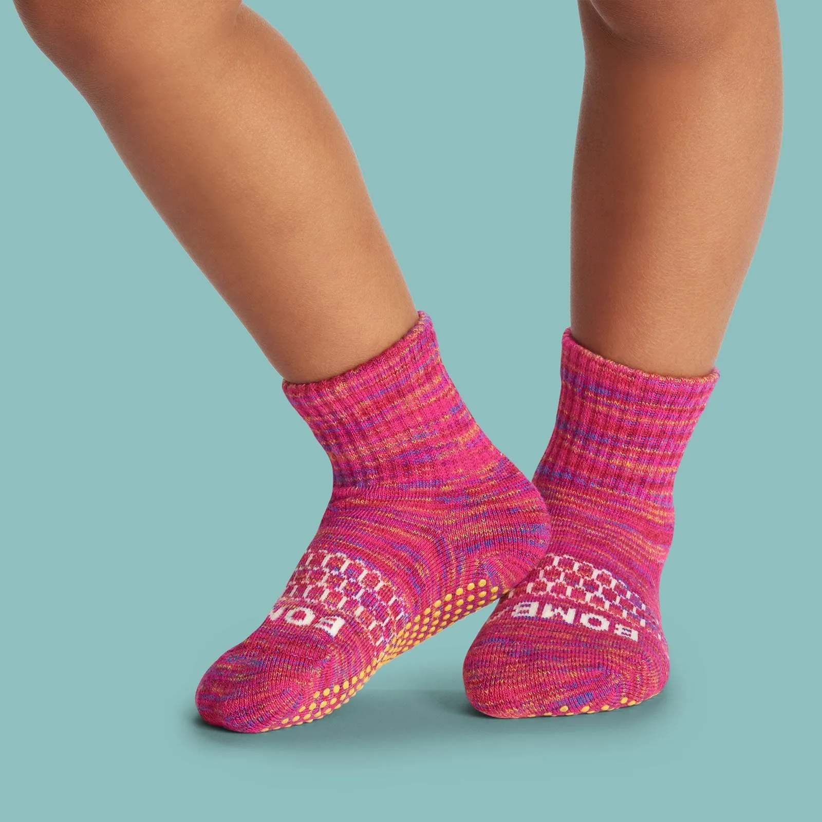 Toddler Space Dye Gripper Calf Sock 4-Pack