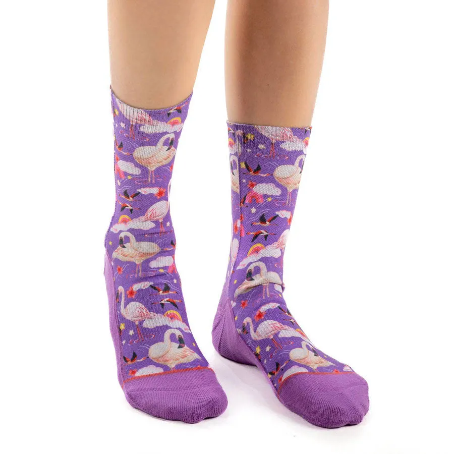 Unisex Flamboyant Flamingos Socks