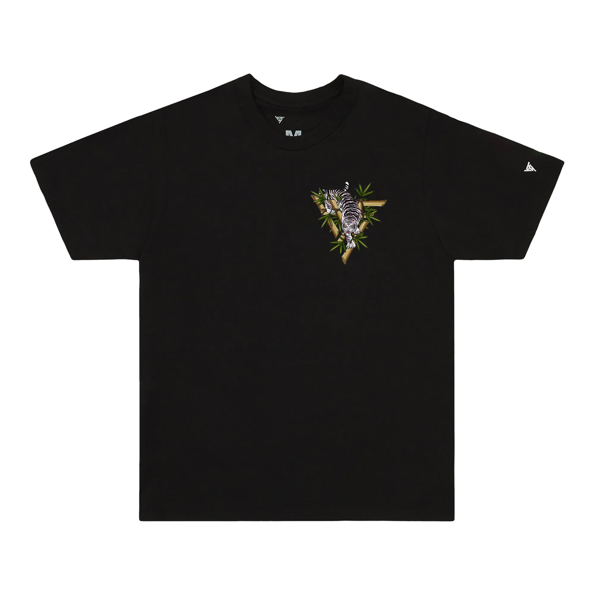 WHITE TIGER LOGO SHIRT (BLACK)