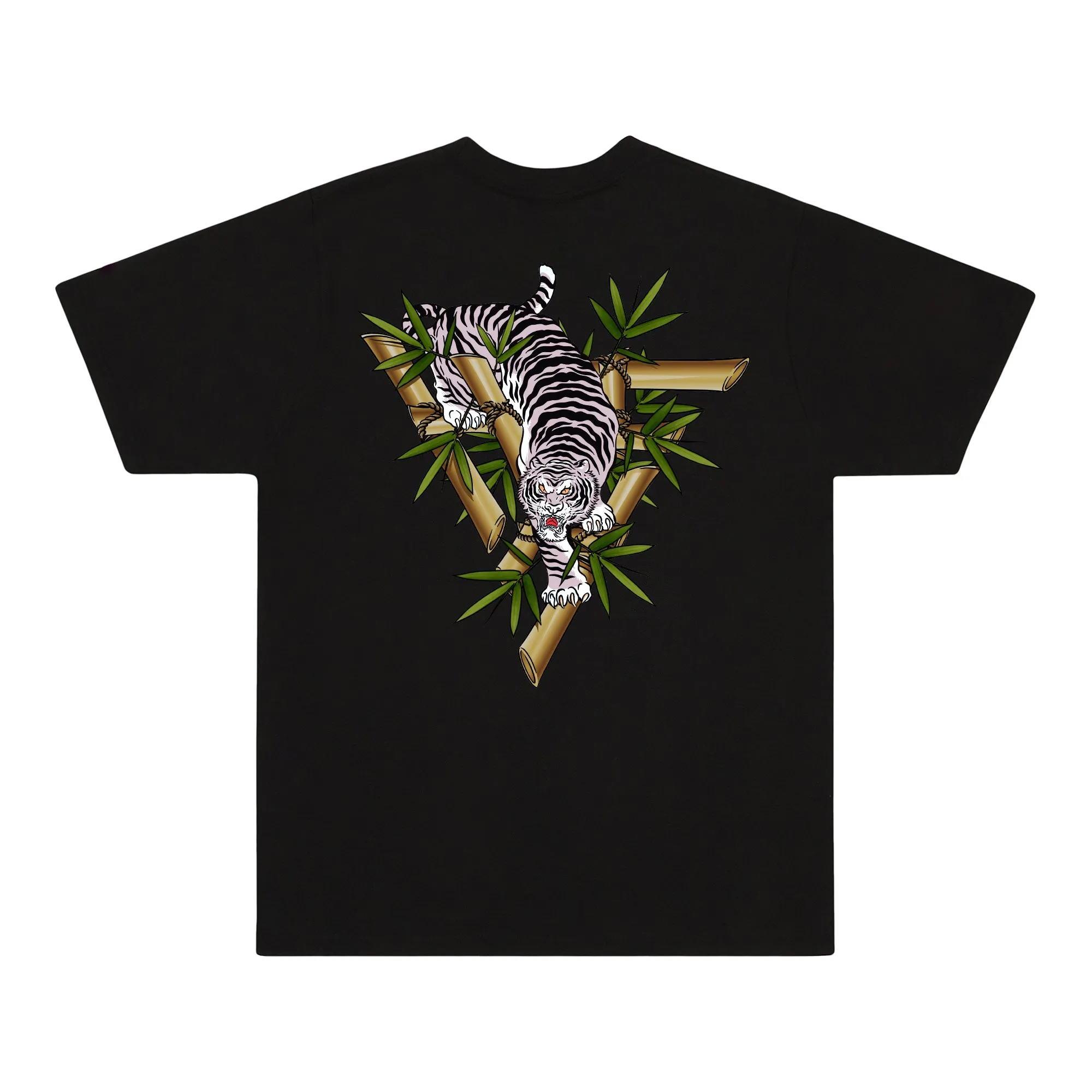 WHITE TIGER LOGO SHIRT (BLACK)