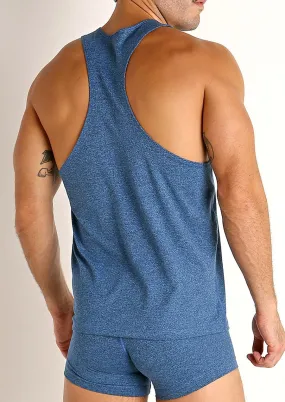 Workout Tank Top (Cobalt Heather)